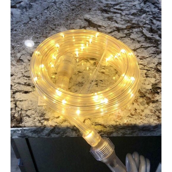 12' Plug-in WARM WHITE LED Rope Light Plug & Twist Connect Extendable up to 200' - Picture 3 of 3
